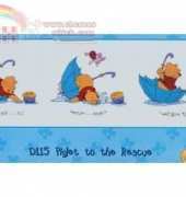 Designer Stitches  D115  Piglet to the Rescue