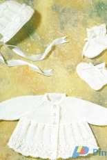 Jarol - E1130 - Coat Bonnet Bootees - 14-18inch chest