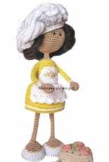 Marina Muhanova - Confectioner doll and cake - Russian - Free