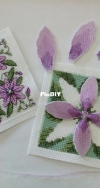 Handmade fun RZ-5-014. Clematis Needle Box