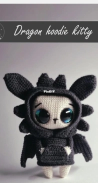 Lyra Lune Designs -  Ruxandra Dumitrascu / Cazacu-Zota - Dragon Hoodie Kitty