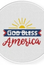 Daily Cross Stitch - God Bless America