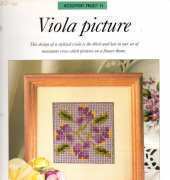 discovering needle craft needlepoint project 24 viola picture