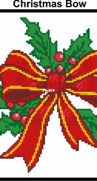 Artecy Cross Stitch - Christmas Bow