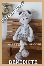 Marygurumi - Marylin Leveugle - Benedicte the owl - French