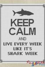 Pixy Stitches - Keep Calm ..Shark PCS