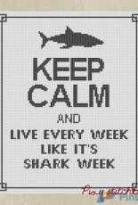 Pixy Stitches - Keep Calm ..Shark PCS