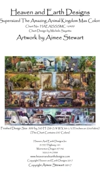 HAED HAEAISSSMC 16499 Supersized The Amazing Animal Kingdom Max Colors by Aimee Stewart SAGA