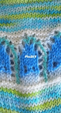 Bluebell Lace Socks by Monika Steinbauer-Free