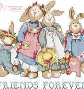 Dimensions 3653 Country Bunnies PCS