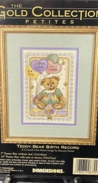 Dimensions 6755 Teddy Bear Birth Record XSD