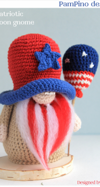 Pam Pino Design - Nazeli Mkrtchyan-Tadevosyan - Patriotic balloon gnome