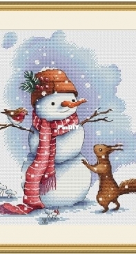 SA Stitch - Snowman and Squirrel by Svetlana Sichkar XSD