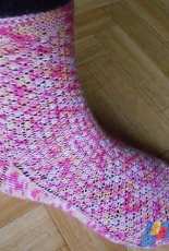 Raspberry Socks by Lea Bronnenkant/Lea67000 Designs