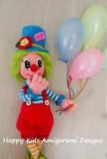 Happy Kids Amigurumi Designs - Cute Mr Clown-2 - Russian