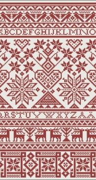 Modern Folk Embroidery - Harts & Hearts
