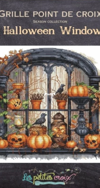 Grille point de croix  - Halloween window