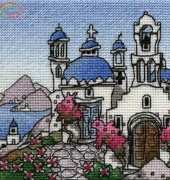 Michael Powell X69 - Mini Greek Island 10 (Cross Stitcher UK 224 April 2010)