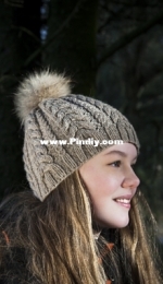 Cable Hat by Dora Stephensen-Free