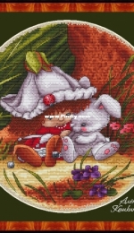 Victoria Plum with Bunny by Alena Koshkina