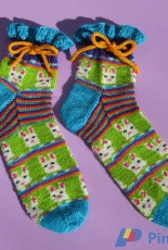 Easter Bunny Sock Pattern by Abigail Grasso-Free