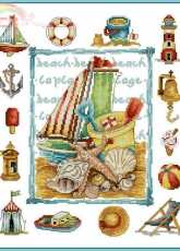 Anchor Fleur de Lis EPX119 Beach Sampler