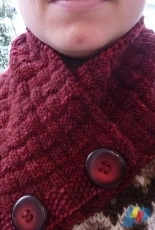 Winter Wine Cowl by Mona C. NicLeòid-Eng,German-Free