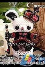 Rings Beads Doll House - White King - Chinese
