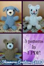 Shimmeree Creations-Jenn Mulherin- Amigurumi Baby Animal Set-free