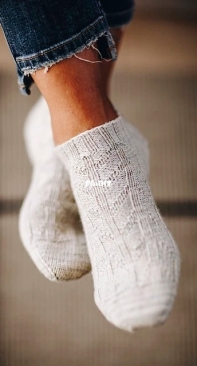 Flying Birds Shorties Socks by Joji Locatelli