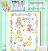 Dimensions Stamped Cross Stitch Baby Hugs 72963 Someone New Baby Quilt