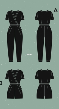 Sirocco Jumpsuit - Deer and Doe Patterns - All sizes - English