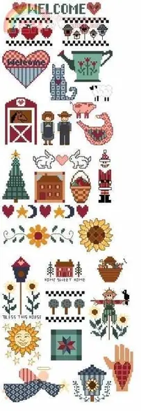 Jeanette Crews Designs 426 One Night Sleepers - 30 Folk Art Motifs