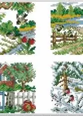 AMA 469 (Svarta Fåret) spring, summer, autumn, winter, four seasons pictures