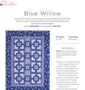 Janice Averill-Blue Willow- Free Quilt Pattern