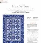 Janice Averill-Blue Willow- Free Quilt Pattern