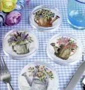 Flowers Coasters from Penelope Punto de Cruz 56