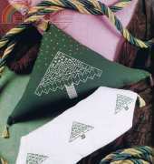 Christmas Tree Scatter Pillows-H.Murphy From 101 Cross Stitch Christmas Creation