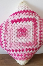 My granny square pillow cover