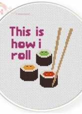 Daily Cross Stitch - This is How I Roll