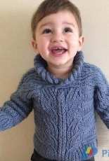 Brioche Stitch Baby Sweater by Nelya Koval-English － free