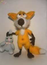 Crochet toy fox
