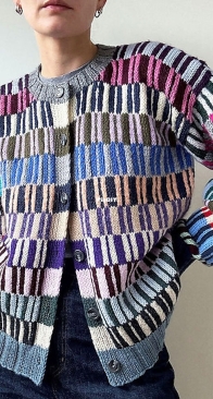 Kaleido Cardigan by Alice Hoyle - Rows Knitwear