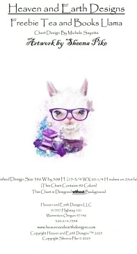 HAED - Freebie Tea and Books Llama by Sheena Pike - Free