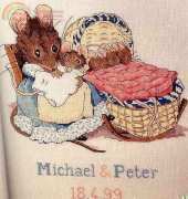 Needle Treasures 02578 Beatrix Potter - Hunca Munca and Babies