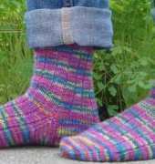 Basic Ribbed Sock by Kate Atherley