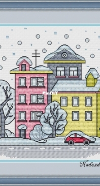Winter Town by Nadezhda Annenkova