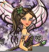 HAED HAENTQS 4327 QS Black Rose Mermaid by Nadia Tate