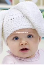 Red Heart - Kathleen Sams - Bunny Hat - Free