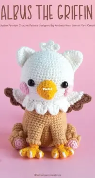 Lemon Yarn Creations - Andreia Ferreira - Albus the griffin